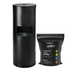 Gritt Commercial Wipe Dispenser Starter Kit with 800 All-Purpose Cleaner Wipes - Black-Plastic Wipe Holding Bucket Included