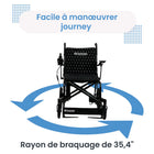 Journey - Air Elite Fauteuil électrique pliant léger - bleu-Les deux moteurs brushless offrent un fonctionnement quotidien fluide et précis