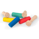 JOVI Plastilina Modeling Clay Baby School Set - 20 Bars/9 Stamps-Contents: This set includes 20 individually wrapped, 38 gram bars of plastilina modeling clay, 9 wooden clay stamps, and a storage chest.