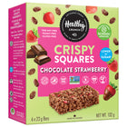 Healthy Crunch Chocolate Strawberry Crispy Squares - 22 gr - Pack de 36-Gluten-free