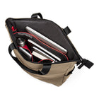 Bugatti x Edition22 - Business Tote Bag Convertible Into A Backpack - Sand-Waterproof/Weather-Resistant rubberized vegan leather
