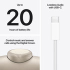 Apple AirPods Max 2 (USB-C) - Starlight-Lossless Audio With USB-C: Experience every detail of the original recording when connecting AirPods Max 2 to your device via USB-C