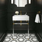 Modway - Redeem Fixation murale en acrylique de 24" Vanette de salle de bain - Blanc clair-Cadre en acrylique