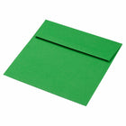 JAM Paper Square Coloured Invitation Envelopes - 6 x 6 - Green Recycled - 25 Pack-Colour: Christmas Colour: Green