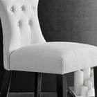 Modway Silhouette Dining Side Chair - White-Seven Centrally Placed Buttons