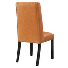 Modway Baron Vegan Leather Dining Chair - Tan-Chair Weight Capacity: 500 lbs.
