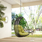 Modway Whisk Outdoor Patio Swing Chair Without Stand - Peridot-Washable Polyester Cushion