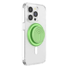 Popsockets PopGrip for MagSafe with Adapter Ring - Curves Matcha Dew-Easily remove the top to wirelessly charge your phone