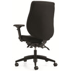 Staples Newdale Medium Back Multi-Tilter Office Chair - Petite Seat - Fusion Carbon Fabric - Black-Tension adjustment allows you to rock comfortably, without heavy pushing, reducing muscle fatigue