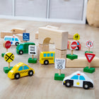 Melissa & Doug - Véhicules en bois et panneaux de signalisation de 15 pièces-Cet article sera expédié depuis les États-Unis.