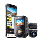 Vantrue S1 Pro MAX 4K Dash Cam with 64 GB SD Card-155° wide viewing angle captures distant license plates pedestrians and road details with precision