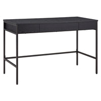 Hudson&Canal Evans 48" Writing Desk - Black-A mid-century modern design for your entryway, living room, den, and more