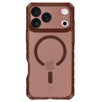 ITSKINS Hybrid_R Frost Compatible with MagSafe Case for iPhone 17 Pro Max - Mocha-Raised edges protect your screen and camera