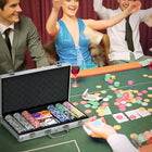 Soozier 300-Piece Poker Chips Set with Aluminium Case-Robust aluminium case featuring foam cushioning inserts and velvet-touch chip holder 