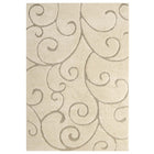 Modway - Jubilant Hag de vigne défilante en plein essor Tapis de 5 pi l x 8 pi L - Crème et beige-Tapis émergent en forme de vigne défilante pour l’espace Shag