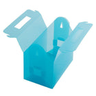 JAM Paper Plastic Lunchbox - 4 3/4" x 7 3/4" x 4 3/4" - Blue Frost -Sold individually