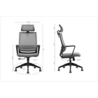 Brassex Jared Office Chair - Grey-5