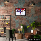 Nick Suzuki Montreal Canadiens Shooting - Framed Canvas - 31" x 22"-Officially licensed by the NHL and NHLPA
