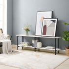 Manhattan Comfort Celine 70.87" Modern Console Table - White-Recommended for 60" TV