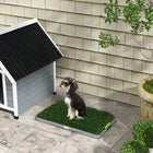 PawHut 26" L Artificial Grass Dog Pee Pad  - Green-PE construction with realistic grass tones enhances esthetic appeal 