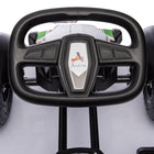 Aosom - Kart à pédales pour enfants avec siège réglable, roues en caoutchouc - noir-S’adapte à plusieurs types de sols, y compris le ciment, la brique, le gravier et les routes asphaltées 