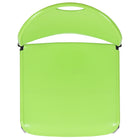 Flash Furniture HERCULES Series Green Ultra-Compact Stack Chair with Black Powder Coated Frame-No-Fade Infused Polypropylene Material