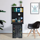 HOMCOM 23.5" Wall Mounted Table Fold Out Convertible Desk - Black-Folds away neatly to save space when not in use