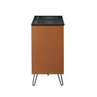 Modway Energize 48" Double Sink Bathroom Vanity - Cherry/White/Black-MDF and Particleboard Construction