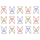 JAM Paper Colourful Butterfly Clips - Assorted - 15 Pack-Quantity: 15 Clips per Box