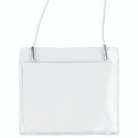 JAM Paper - Étiquettes Porte-Nom en Plastique - 4 x 3 1/2 - Transparent - Paquet de 24-Couleur : Transparent 