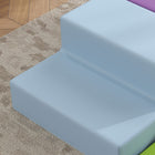 Qaba - Ensemble de jeu en mousse souple pour grimper, ramper - couleur claire - ensemble de 4-Design reconfigurable pour plus d’intérêt pour votre enfant 