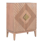 Zuo Hira Cabinet - Natural-Rubber feet help prevent floor scratches