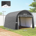 Outsunny 10' x 10' Garden Storage Tent-Two large zipped doors can seal shut

