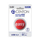 Centon Staples Easy Button USB Flash Drive - USB 3.2 Gen1 - 32G - Red-Capacity : 32GB USB-A 3.2
