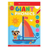 Scholastic Giant Phonics Workbook: Scholastic Early Learners-280 pages of age-appropriate exercises aimed at promoting phonics learning
