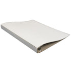 JAM Paper Italian Leather 3 Ring Binder, 3/4", White (369231776)-Size: 9.375" x .75" x 11.5"