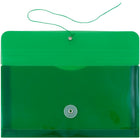 JAM Paper Enveloppes en plastique format affaires n° 10 avec fermeture à bouton et ficelle, 5 1/4 x 10 po, vert, 24/paquet-Taille : 5 1/4 x 10 po