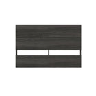 Nexera Panel Headboard - Queen Size - Bark Grey-2 horizontal panels give the headboard a modern plank effect