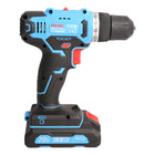 Fixtec 20V Cordless Drill 221-Piece Kit with Battery and Charger-Forward and Reverse function.