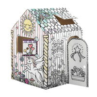 Bankers Box At Play Playhouse - 48"H x 32"W x 32"D - Unicorn-32-ECT corrugated board with kid-friendly rounded edges provides strength and safety