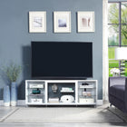 Manhattan Comfort Brighton 60" Modern TV Stand - White-Recommended for up to a 56" TV