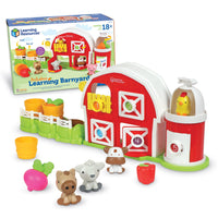 Learning Resources Peekaboo Learning Barn Play Set - Set of 12-Skill-Building Barnyard Fun! Kids learn counting, color, and fine motor skills through fun peekaboo play with this preschool learning toy!