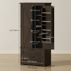 HOMCOM 64" H Kitchen Pantry Cabinet with Doors and Drawers - Brown-Quality particleboard frame supports up to 330 lbs. (150 kg) 
