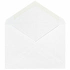 Jam Paper A2 Invitation Envelopes with V-Flap - 4 3/8" H x 5 3/4" W - White - 50 Pack-Our envelopes are made from 24 lb paper and feature a straight flap gum closure with a smooth finish