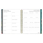 Blueline - Agenda Hebdomadaire/Mensuel 17 Mois D’Août À Décembre - 11 po H x 8 1/2 po l - Motif Floral - Bilingue-Événements importants
