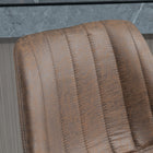 HOMCOM Microfiber Retro Tub Bar Stools with Metal Frame and Footrest - Brown - 2 Pack-Easy to clean with a quick wipe

