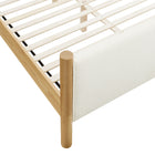 Modway Maven Full Size Boucle Upholstered Platform Bed - Feather Oak-7
