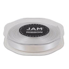 JAM Paper Double Faced Satin Ribbon - 3/8" W x 25 yd. - White-Our decorative ribbon is made from the highest quality double-faced satin, which features a smooth finish!