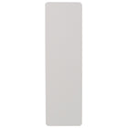 Flash Furniture 18"W x 60"L Granite Plastic Folding Training Table - White-1.75'' Thick Granite White Table Top