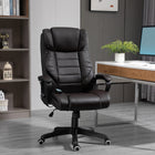 Vinsetto High Back Executive Massage Office Chair with 6-Point Vibration - Brown-Adjustable tilt tension allows the chair to rock forwards and backward gently